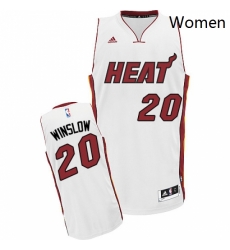 Womens Adidas Miami Heat 20 Justise Winslow Swingman White Home NBA Jersey Womens Adidas Miami Heat 20 Justise Winslow Swingman White Home NBA Jersey