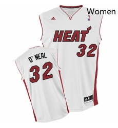 Womens Adidas Miami Heat 32 Shaquille ONeal Swingman White Home NBA Jersey Womens Adidas Miami Heat 32 Shaquille ONeal Swingman White Home NBA Jersey