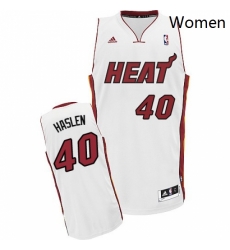 Womens Adidas Miami Heat 40 Udonis Haslem Swingman White Home NBA Jersey Womens Adidas Miami Heat 40 Udonis Haslem Swingman White Home NBA Jersey