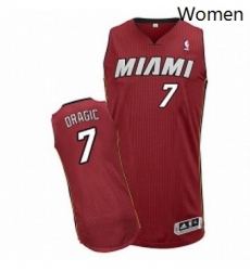 Womens Adidas Miami Heat 7 Goran Dragic Authentic Red Alternate NBA Jersey Womens Adidas Miami Heat 7 Goran Dragic Authentic Red Alternate NBA Jersey