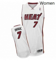 Womens Adidas Miami Heat 7 Goran Dragic Authentic White Home NBA Jersey Womens Adidas Miami Heat 7 Goran Dragic Authentic White Home NBA Jersey