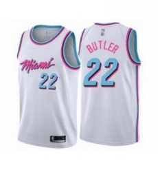 Womens Miami Heat 22 Jimmy Butler Swingman White Basketball Jersey City Edition Womens Miami Heat 22 Jimmy Butler Swingman White Basketball Jersey City Edition