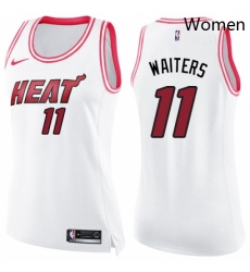 Womens Nike Miami Heat 11 Dion Waiters Swingman WhitePink Fashion NBA Jersey Womens Nike Miami Heat 11 Dion Waiters Swingman WhitePink Fashion NBA Jersey