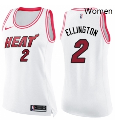 Womens Nike Miami Heat 2 Wayne Ellington Swingman WhitePink Fashion NBA Jersey Womens Nike Miami Heat 2 Wayne Ellington Swingman WhitePink Fashion NBA Jersey