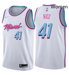 Womens Nike Miami Heat 41 Glen Rice Swingman White NBA Jersey City Edition Womens Nike Miami Heat 41 Glen Rice Swingman White NBA Jersey City Edition