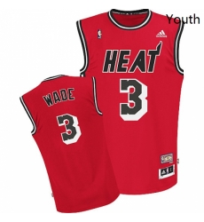 Youth Adidas Miami Heat 3 Dwyane Wade Swingman Red Hardwood Classics Nights NBA Jersey Youth Adidas Miami Heat 3 Dwyane Wade Swingman Red Hardwood Classics Nights NBA Jersey