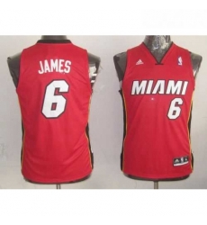 Youth NBA Miami Heat 6 LeBron James Red Stitched Jersey Youth NBA Miami Heat 6 LeBron James Red Stitched Jersey