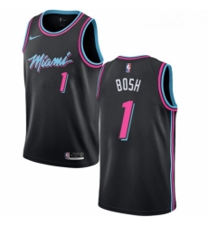 Youth Nike Miami Heat 1 Chris Bosh Swingman Black NBA Jersey City Edition Youth Nike Miami Heat 1 Chris Bosh Swingman Black NBA Jersey City Edition