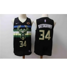 Bucks 34 Giannis Antetokounmpo Black City Edition Nike Swingman Jersey Bucks 34 Giannis Antetokounmpo Black City Edition Nike Swingman Jersey