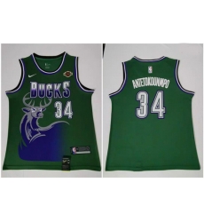 Bucks 34 Giannis Antetokounmpo Green Nike Swingman Jersey Bucks 34 Giannis Antetokounmpo Green Nike Swingman Jersey
