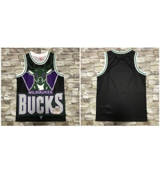 Bucks Big Face Black Hardwood Classics Swingman Jersey Bucks Big Face Black Hardwood Classics Swingman Jersey