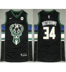 Men Men-27s-Milwaukee-Bucks--2334-Giannis-Antetokounmpo-Black-2021-Nike-Swingman-Stitched-Jersey-With-NEW-Sponsor-Logo-7849-35666 Men Men-27s-Milwaukee-Bucks--2334-Giannis-Antetokounmpo-Black-2021-Nike-Swingman-Stitched-Jersey-With-NEW-Sponsor-Logo-7849-35666