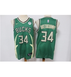 Men Milwaukee Bucks 34 Giannis Antetokounmpo Green Stitched Jersey Men Milwaukee Bucks 34 Giannis Antetokounmpo Green Stitched Jersey