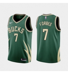 Men Milwaukee Bucks Bryn Forbes 2021 Earned Green Jersey Men Milwaukee Bucks Bryn Forbes 2021 Earned Green Jersey
