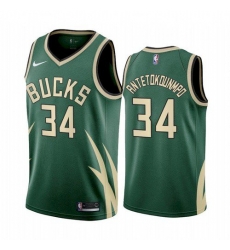 Men Milwaukee Bucks Giannis Antetokounmpo 2021 Earned Green Jersey Men Milwaukee Bucks Giannis Antetokounmpo 2021 Earned Green Jersey