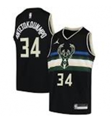 Men Milwaukee Bucks Giannis Antetokounmpo Black Jordan Brand Jersey Men Milwaukee Bucks Giannis Antetokounmpo Black Jordan Brand Jersey