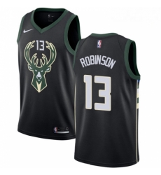 Mens Adidas Milwaukee Bucks 13 Glenn Robinson Authentic Black Alternate NBA Jersey Statement Edition Mens Adidas Milwaukee Bucks 13 Glenn Robinson Authentic Black Alternate NBA Jersey Statement Edition