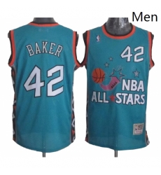 Mens Mitchell and Ness Milwaukee Bucks 42 Vin Baker Authentic Light Blue 1996 All Star Throwback NBA Jersey Mens Mitchell and Ness Milwaukee Bucks 42 Vin Baker Authentic Light Blue 1996 All Star Throwback NBA Jersey