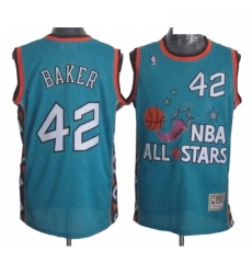 Mens Mitchell and Ness Milwaukee Bucks 42 Vin Baker Swingman Light Blue 1996 All Star Throwback NBA Jersey Mens Mitchell and Ness Milwaukee Bucks 42 Vin Baker Swingman Light Blue 1996 All Star Throwback NBA Jersey
