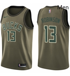 Mens Nike Milwaukee Bucks 13 Glenn Robinson Swingman Green Salute to Service NBA Jersey Mens Nike Milwaukee Bucks 13 Glenn Robinson Swingman Green Salute to Service NBA Jersey