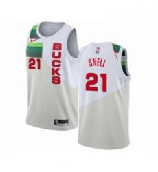 Mens Nike Milwaukee Bucks 21 Tony Snell White Swingman Jersey Earned Edition Mens Nike Milwaukee Bucks 21 Tony Snell White Swingman Jersey Earned Edition