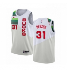 Mens Nike Milwaukee Bucks 31 John Henson White Swingman Jersey Earned Edition Mens Nike Milwaukee Bucks 31 John Henson White Swingman Jersey Earned Edition
