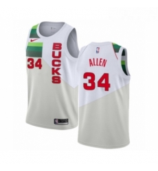 Mens Nike Milwaukee Bucks 34 Ray Allen White Swingman Jersey Earned Edition Mens Nike Milwaukee Bucks 34 Ray Allen White Swingman Jersey Earned Edition