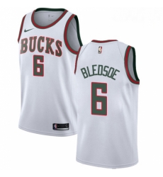 Mens Nike Milwaukee Bucks 6 Eric Bledsoe Authentic White Fashion Hardwood Classics NBA Jersey Mens Nike Milwaukee Bucks 6 Eric Bledsoe Authentic White Fashion Hardwood Classics NBA Jersey