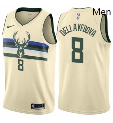 Mens Nike Milwaukee Bucks 8 Matthew Dellavedova Swingman Cream NBA Jersey City Edition Mens Nike Milwaukee Bucks 8 Matthew Dellavedova Swingman Cream NBA Jersey City Edition