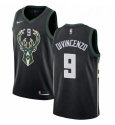 Mens Nike Milwaukee Bucks 9 Donte DiVincenzo Swingman Black NBA Jersey Statement Edition Mens Nike Milwaukee Bucks 9 Donte DiVincenzo Swingman Black NBA Jersey Statement Edition