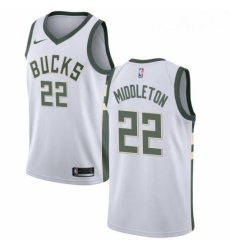 Womens Nike Milwaukee Bucks 22 Khris Middleton Authentic White Home NBA Jersey Association Edition Womens Nike Milwaukee Bucks 22 Khris Middleton Authentic White Home NBA Jersey Association Edition