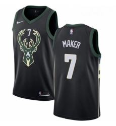 Womens Nike Milwaukee Bucks 7 Thon Maker Swingman Black Alternate NBA Jersey Statement Edition Womens Nike Milwaukee Bucks 7 Thon Maker Swingman Black Alternate NBA Jersey Statement Edition