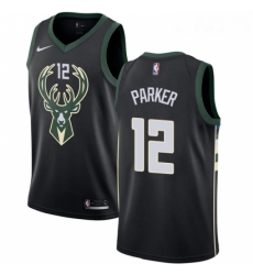 Youth Nike Milwaukee Bucks 12 Jabari Parker Swingman Black Alternate NBA Jersey Statement Edition Youth Nike Milwaukee Bucks 12 Jabari Parker Swingman Black Alternate NBA Jersey Statement Edition