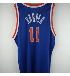 Derek Harper Knicks #11 Twill Jerseys Blue Derek Harper Knicks #11 Twill Jerseys Blue