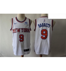 Knicks 9 R J Barrett White City Edition Nike Swingman Jersey Knicks 9 R J Barrett White City Edition Nike Swingman Jersey