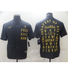 Men Kobe Bryant Black Stitched Jersey 125 Men Kobe Bryant Black Stitched Jersey 125