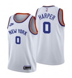 Men New York Knicks 0 Jared Harper Men Nike Releases Classic Edition NBA 75th Anniversary Jersey White Men New York Knicks 0 Jared Harper Men Nike Releases Classic Edition NBA 75th Anniversary Jersey White