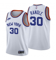 Men New York Knicks 30 Julius Randle Men Nike Releases Classic Edition NBA 75th Anniversary Jersey White Men New York Knicks 30 Julius Randle Men Nike Releases Classic Edition NBA 75th Anniversary Jersey White