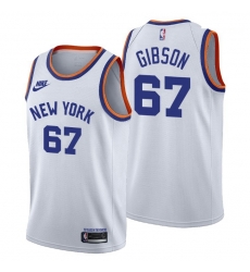 Men New York Knicks 67 Taj Gibson Men Nike Releases Classic Edition NBA 75th Anniversary Jersey White Men New York Knicks 67 Taj Gibson Men Nike Releases Classic Edition NBA 75th Anniversary Jersey White