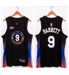 Men New York Knicks 9 R.J. Barrett Black 2020 21 City Edition Swin Men New York Knicks 9 R.J. Barrett Black 2020 21 City Edition Swin