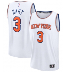 Men New York Knicks Josh Hart #3 White Stitched Home NBA Jersey Men New York Knicks Josh Hart #3 White Stitched Home NBA Jersey