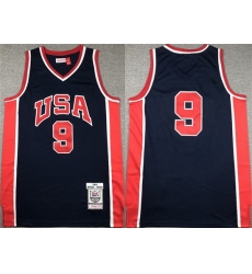 Men USA Basketball 9 Vince Carter Navy Stitched Jersey Men USA Basketball 9 Vince Carter Navy Stitched Jersey