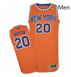Mens Adidas New York Knicks 20 Allan Houston Authentic Orange Alternate NBA Jersey Mens Adidas New York Knicks 20 Allan Houston Authentic Orange Alternate NBA Jersey