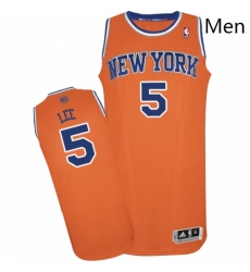 Mens Adidas New York Knicks 5 Courtney Lee Authentic Orange Alternate NBA Jersey Mens Adidas New York Knicks 5 Courtney Lee Authentic Orange Alternate NBA Jersey