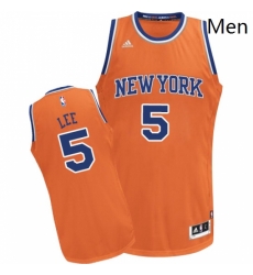Mens Adidas New York Knicks 5 Courtney Lee Swingman Orange Alternate NBA Jersey Mens Adidas New York Knicks 5 Courtney Lee Swingman Orange Alternate NBA Jersey