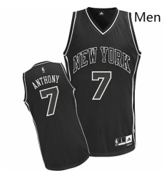 Mens Adidas New York Knicks 7 Carmelo Anthony Authentic Black Shadow NBA Jersey Mens Adidas New York Knicks 7 Carmelo Anthony Authentic Black Shadow NBA Jersey