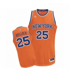 Mens New York Knicks 25 Reggie Bullock Authentic Orange Alternate Basketball Jersey Mens New York Knicks 25 Reggie Bullock Authentic Orange Alternate Basketball Jersey