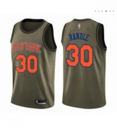 Mens New York Knicks 30 Julius Randle Swingman Green Salute to Service Basketball Jersey Mens New York Knicks 30 Julius Randle Swingman Green Salute to Service Basketball Jersey