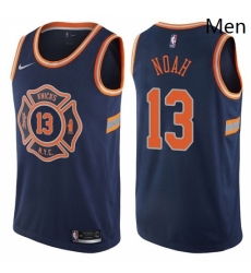 Mens Nike New York Knicks 13 Joakim Noah Authentic Navy Blue NBA Jersey City Edition Mens Nike New York Knicks 13 Joakim Noah Authentic Navy Blue NBA Jersey City Edition