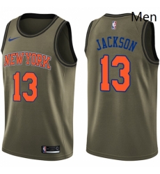 Mens Nike New York Knicks 13 Mark Jackson Swingman Green Salute to Service NBA Jersey Mens Nike New York Knicks 13 Mark Jackson Swingman Green Salute to Service NBA Jersey